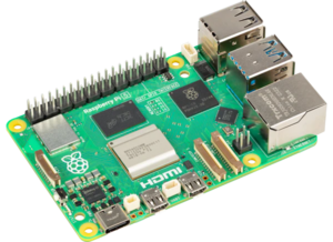 Raspberry pi 5 without cover.